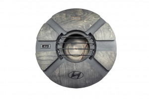 Короб стелс 10" для Hyundai Sonata VIII Рестайлинг в запасное колесо