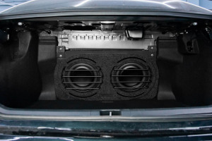 Короб стелс Toyota Camry XV70/80 на два динамика 10" в багажник